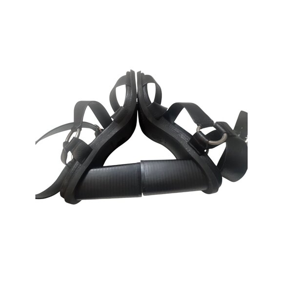 Yellow Box Womens Black Leather Heeled Sandals Size 8 - Picture 6 of 6